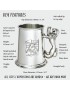 Union Jack Lion Handle Pewter Tankard