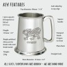 Welsh Dragon Pewter Tankard