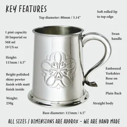 Yorkshire Rose Tankard
