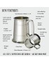 Double Lined Glass Base Superior Pewter Tankard