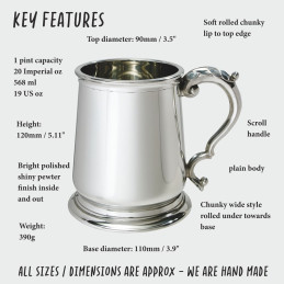 George III Pewter Tankard