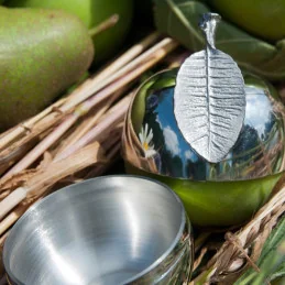 Apple Shaped Pewter Trinket Box