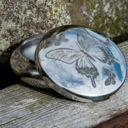 Butterfly Pewter Trinket Box