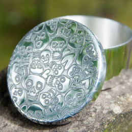 Love Skull Small Pewter Trinket Box