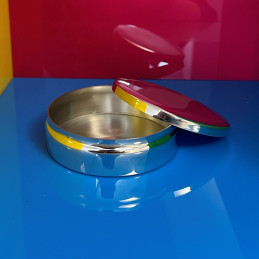 	Round Large Pewter Trinket Box