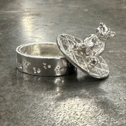	Teddy Bear Pewter Trinket Box