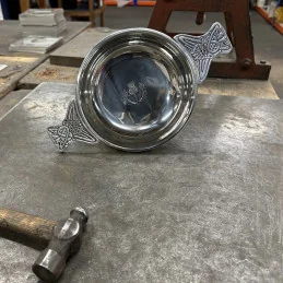 Thistle Pewter Quaich Extra Large