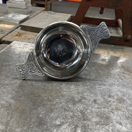 Thistle Pewter Quaich Large Plus