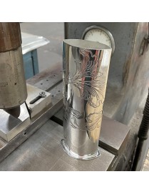 Acanthus Pattern Pewter Vase