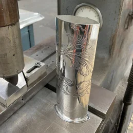 Acanthus Pattern Pewter Vase