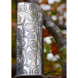 Tree of Life Pewter Bud Vase
