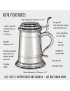 Balmoral X Range Lidded Pewter Tankard