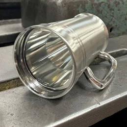 Hereford Satin Glass Base Pewter Tankard