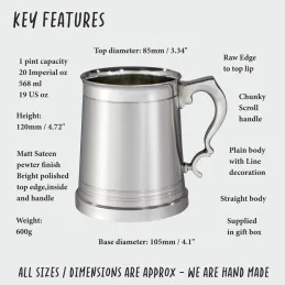 Lanark Satin Tankard