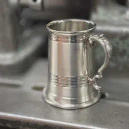 Worcester Part Satin Pewter Tankard
