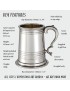 Worcester Pewter Tankard Heavy