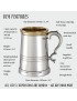 Pewter and Brass Worcester Tankard