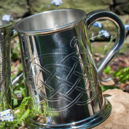 Jura Celtic Embossed Pewter Tankard