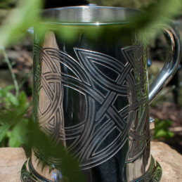 Skye Celtic Embossed Pewter Tankard