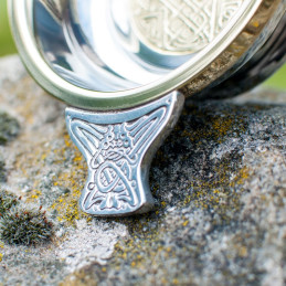 Celtic Gold Pewter and Brass Quaich