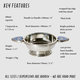 Blue Heart of the Highlands Quaich