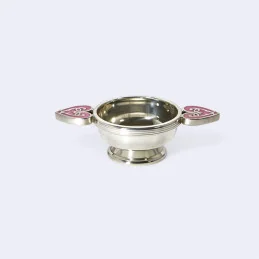 Baby Pink Heart of the Highlands Pewter Quaich