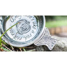 Red Red Rose Pewter Quaich