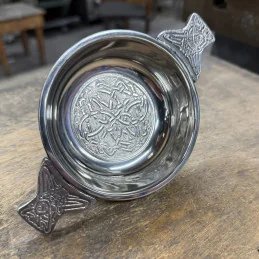 Celtic Circle Pewter Quaich
