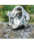 Gem Handle Pewter Quaich