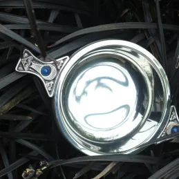 Gem Handle Pewter Quaich