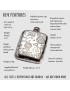 Retro Style Pewter Pocket Flask