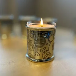 Retro Style Pewter Candle Votive