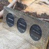 Love Skull Triple Pewter Picture Frame