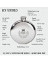 Round Pewter Thistle Flask