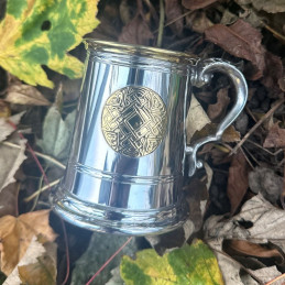 Half Pint Celtic Gold Pewter Tankard