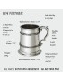 Half Pint Double Celtic Band Pewter Tankard