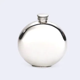 Celtic Round Pewter Flask