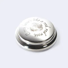 Red Red Rose Pewter Trinket Box