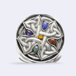 Gem Cross Pewter Quaich