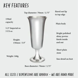 Champagne Pewter Goblet