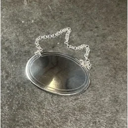 Plain Pewter Decanter Label