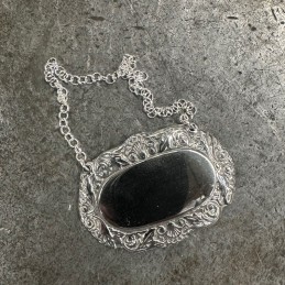 Shell Pewter Decanter Label