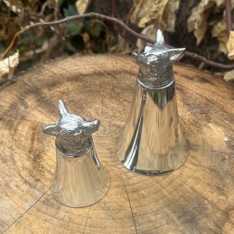 FOX Head Pewter Jigger