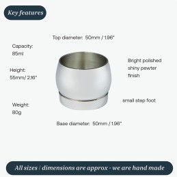 Plain Whisky Pewter Tot - 1