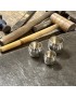 Set of Three Barrel Pewter Measures
