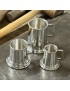 Set of Three Pewter Tankard Measures