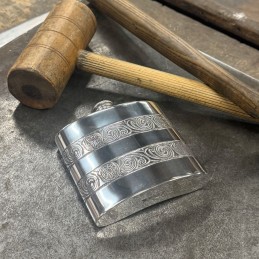 Kells Pewter Kidney Hip Flask 6oz