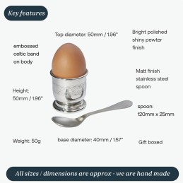 Celtic Egg Cup and Spoon Set
