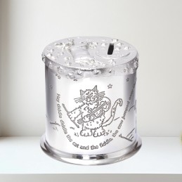 Cow Jumped Over The Moon Pewter Money Box