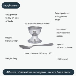 Teddy Bear Egg Cup and Spoon